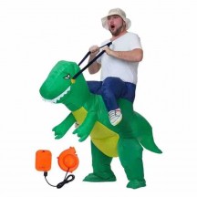 Inflatable Costume for Adults Kids Unisex Ride On Dinosaur Suit Men Women Blow up Suit Halloween Party Inflatable Costume