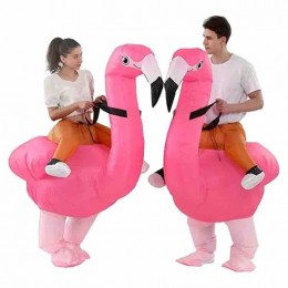 Inflatable Flamingo Suit Blow Up Halloween Costume Fancy Dress Cosplay Adult Ride On Flamingo Inflatable Costumes for Adult  Inflatable Flamingo Suit Blow Up Halloween Costume Fancy Dress Cosplay Adult Ride On Flamingo Inflatable Costumes for Adult