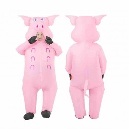 Inflatable Pig Costume Full Body Air Blow Up Pink Pig Suit Party Dress Halloween And Christmas Cosplay Inflatable Costumes  Inflatable Pig Costume Full Body Air Blow Up Pink Pig Suit Party Dress Halloween And Christmas Cosplay Inflatable Costumes
