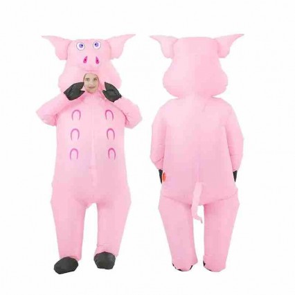 Inflatable Pig Costume Full Body Air Blow Up Pink Pig Suit Party Dress Halloween And Christmas Cosplay Inflatable Costumes Inflatable Pig Costume Full Body Air Blow Up Pink Pig Suit Party Dress Halloween And Christmas Cosplay Inflatable Costumes