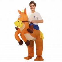 Inflatable Suit Mascot Costumes Halloween Cosplay Party Ride On Costume Blow Up Suit Inflatable Horse Costume For Happy