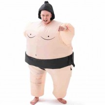 Wholesale Blow Up Suit Cosplay Party Funny Inflatable Sumo Wrestling Fat Suit Have Stock Halloween Inflatable Costume For Adult