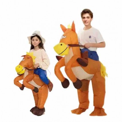 Cheap Wholesale Inflatable Fun Horse Costume with Hat Adults Kids Halloween Blow Up Suit Cartoon Customized Inflatable Costumes Cheap Wholesale Inflatable Fun Horse Costume with Hat Adults Kids Halloween Blow Up Suit Cartoon Customized Inflatable Costumes
