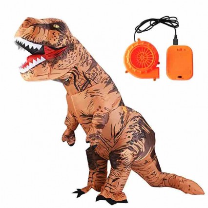 Cosplay T-rex Dinosaur Riding Walking Costume Inflatable Suit Halloween Polyester Unisex Animal Mascot Dino Inflatable Costume Cosplay T-rex Dinosaur Riding Walking Costume Inflatable Suit Halloween Polyester Unisex Animal Mascot Dino Inflatable Costume