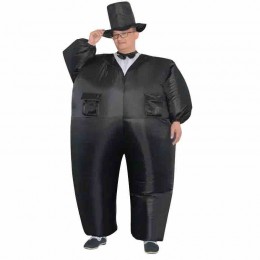 Custom Design Halloween Costume Fancy Dress Cosplay Blow Up Tuxedo Costume Inflatable Fat Suit Inflatable Costume For Adult  Custom Design Halloween Costume Fancy Dress Cosplay Blow Up Tuxedo Costume Inflatable Fat Suit Inflatable Costume For Adult