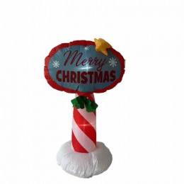Custom Holiday Inflatable Led Lighted 4ft Christmas Road Sign Blow Up Christmas Outdoor Yard Decoration Christmas Inflatable  Custom Holiday Inflatable Led Lighted 4ft Christmas Road Sign Blow Up Christmas Outdoor Yard Decoration Christmas Inflatable