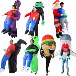 Funny Party Blow Up Ghost Hug Me Green Alien Costume For Adult Children Halloween Costume Inflatable Suit  Funny Party Blow Up Ghost Hug Me Green Alien Costume For Adult Children Halloween Costume Inflatable Suit