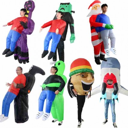 Funny Party Blow Up Ghost Hug Me Green Alien Costume For Adult Children Halloween Costume Inflatable Suit Funny Party Blow Up Ghost Hug Me Green Alien Costume For Adult Children Halloween Costume Inflatable Suit