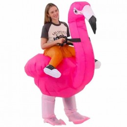 Halloween Inflatable Cartoon Characters Funny Flamingo Inflatable Costume Animal Blow Up Suit Cosplay Party Inflatable Suit  Halloween Inflatable Cartoon Characters Funny Flamingo Inflatable Costume Animal Blow Up Suit Cosplay Party Inflatable Suit