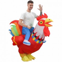 Blow Up Chicken Costumes Halloween Festival Party Adult Kids Size Cosplay Animal Rooster Ride On Inflatable Costume  Blow Up Chicken Costumes Halloween Festival Party Adult Kids Size Cosplay Animal Rooster Ride On Inflatable Costume
