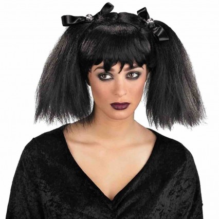 Halloween Dark Creepy Doll Wig Dead Pigtails Wig Cosplay Costume Accessories Role Play Horror Wigs for Party Festival Halloween Dark Creepy Doll Wig Dead Pigtails Wig Cosplay Costume Accessories Role Play Horror Wigs for Party Festival
