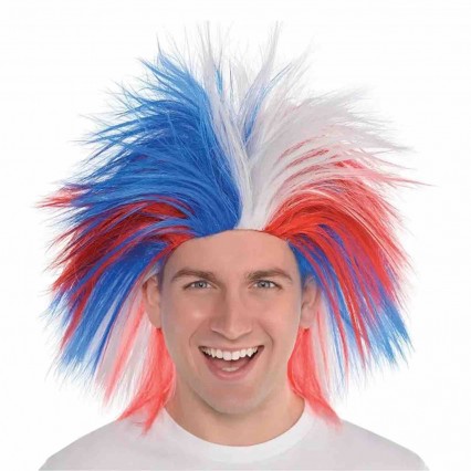 Unisex Modern Crazy Wig Costume Accessories Solid Color Crazy Wig for Party Festival Parade Party Supplies Cheering Props Unisex Modern Crazy Wig Costume Accessories Solid Color Crazy Wig for Party Festival Parade Party Supplies Cheering Props