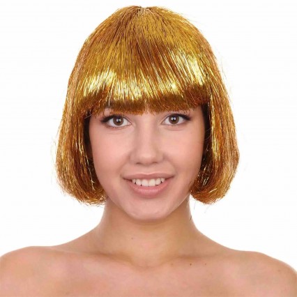 Adult Gold Color Tinsel Wig Lady Role Play Prom Wigs Halloween Party Funny Wig for Women Shining Star Fancy Head Accessories Adult Gold Color Tinsel Wig Lady Role Play Prom Wigs Halloween Party Funny Wig for Women Shining Star Fancy Head Accessories