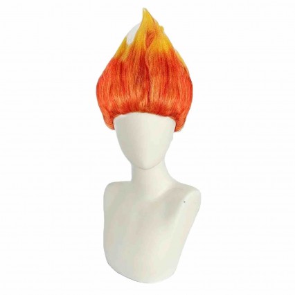 Flame Costume Wig Pre-Styled Anger Fire Wig Two Tone Orange and Yellow Stylish Flame Wig Spiky Halloween Cosplay Party Flame Costume Wig Pre-Styled Anger Fire Wig Two Tone Orange and Yellow Stylish Flame Wig Spiky Halloween Cosplay Party
