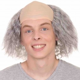 Adult Old Man Bald Wig Grey Balding Male Wigs Halloween Party Cosplay Funny Short Synthetic Fashion Wigs Role Play Supplies  Adult Old Man Bald Wig Grey Balding Male Wigs Halloween Party Cosplay Funny Short Synthetic Fashion Wigs Role Play Supplies