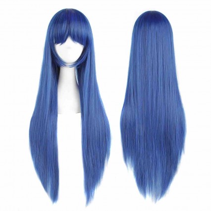 Cosplay Costume Wig Fashion Blue Long And Straight Cosplay Wig Cosplay Costume Wig Fashion Blue Long And Straight Cosplay Wig