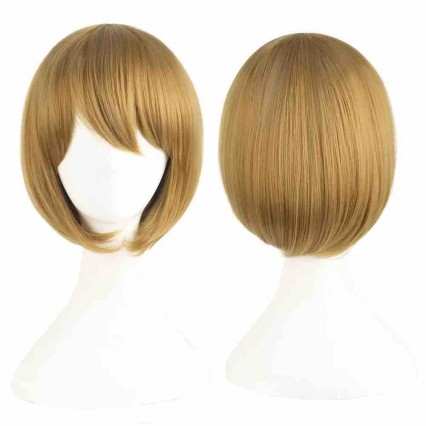 Cosplay Costume Wig Yellow Brown Short Paragraph Women Cosplay Wigs