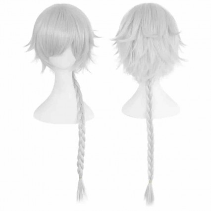 Cosplay Wigs Long Silver Braided Anime Cosplay Wig Halloween Party Wigs Cosplay Wigs Long Silver Braided Anime Cosplay Wig Halloween Party Wigs