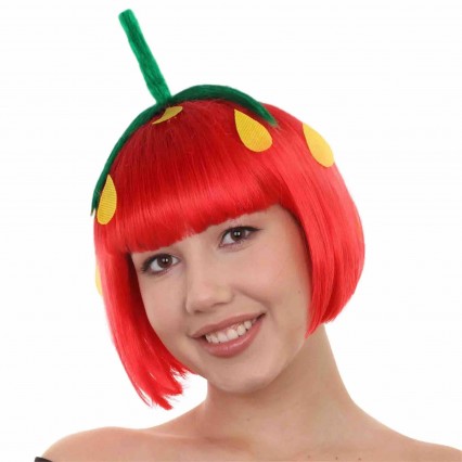 Strawberry Womens Wig Short Red Wig Party Cosplay Halloween Wig Strawberry Womens Wig Short Red Wig Party Cosplay Halloween Wig