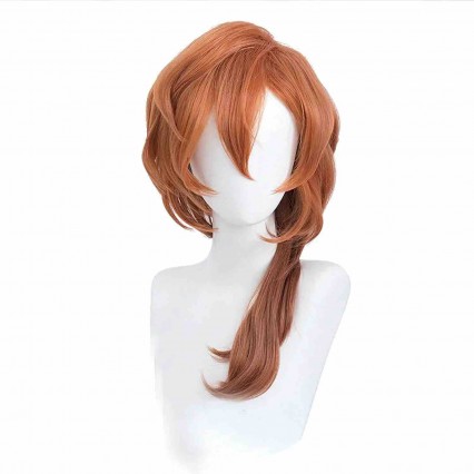 Cosplay Wigs Medium Length Loose Wavy Curls Orange Gradient Brown Role Play Cosplay Costume Wig Cosplay Wigs Medium Length Loose Wavy Curls Orange Gradient Brown Role Play Cosplay Costume Wig