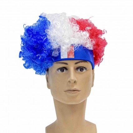 LED Football Fan Essential National Flag Color Cheerleading Wig Design Promotional Gift LED Football Fan Essential National Flag Color Cheerleading Wig Design Promotional Gift