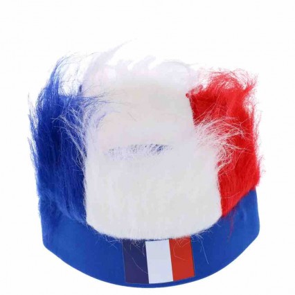 Football cup Country Flag fans wig CUSTOM football team Head Cap with wig cheer decoration France fans wig Football cup Country Flag fans wig CUSTOM football team Head Cap with wig cheer decoration France fans wig
