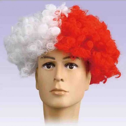 Soccer Rugby Switzerland Canada Flag Color Fans wigs Explosion Headgear fan clown wig Soccer Rugby Switzerland Canada Flag Color Fans wigs Explosion Headgear fan clown wig
