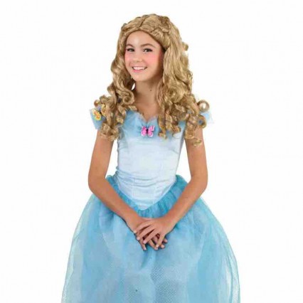 Girls Princess Curly Wig for Halloween Christmas Party Dress Up Stage Performance Girls Princess Curly Wig for Halloween Christmas Party Dress Up Stage Performance