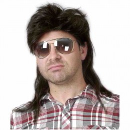 Mens Adult Furry Blonde Mullet Wigs for 70s 80s Costumes Fancy Party Accessory Cosplay Hair Wig  Mens Adult Furry Blonde Mullet Wigs for 70s 80s Costumes Fancy Party Accessory Cosplay Hair Wig