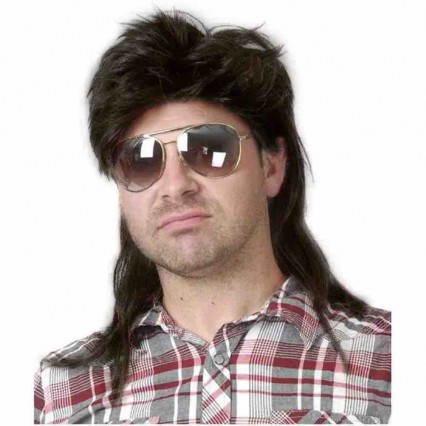 Mens Adult Furry Blonde Mullet Wigs for 70s 80s Costumes Fancy Party Accessory Cosplay Hair Wig Mens Adult Furry Blonde Mullet Wigs for 70s 80s Costumes Fancy Party Accessory Cosplay Hair Wig