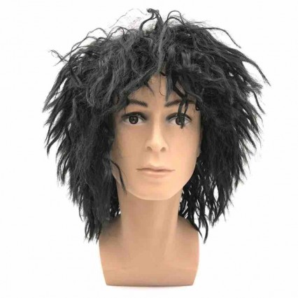 The Crooods Guy Black Synthetic Wig Heat Resistance Curly Black Cosplay Wig Costume Party Beggar wig The Crooods Guy Black Synthetic Wig Heat Resistance Curly Black Cosplay Wig Costume Party Beggar wig