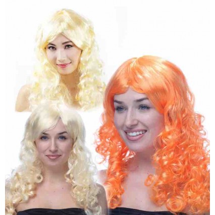 Women Synthetic Wigs Fancy Dress Lady long wave Wigs for Carnival Halloween bachelorette Party curly Wigs Women Synthetic Wigs Fancy Dress Lady long wave Wigs for Carnival Halloween bachelorette Party curly Wigs