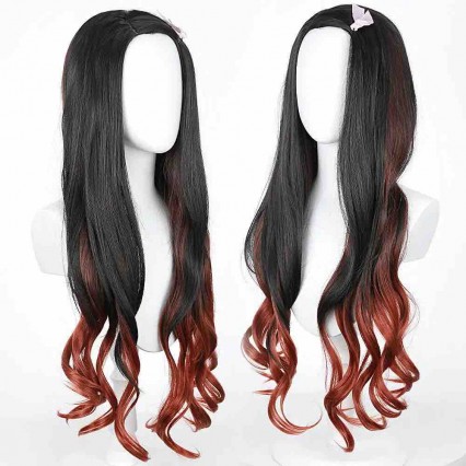 Cartoon Anime Party Theatrical Performance Cosplay Wig Prop Halloween Role Dress Up Gradient Wigs Cartoon Anime Party Theatrical Performance Cosplay Wig Prop Halloween Role Dress Up Gradient Wigs
