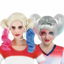Christmas stage performance cosplay wig Harley Quinn wig for adult Halloween party female joker wig  Christmas stage performance cosplay wig Harley Quinn wig for adult Halloween party female joker wig