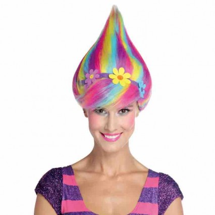 Christmas stage performance cosplay wig rainbow onion elf wig for adult trolls Halloween party wig Christmas stage performance cosplay wig rainbow onion elf wig for adult trolls Halloween party wig