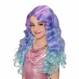 Kids Girls Mermaid Swimming Cosplay Wigs Long Wavy Colorful Wigs with Bangs Cosplay Hair Wig for Kids Children  Kids Girls Mermaid Swimming Cosplay Wigs Long Wavy Colorful Wigs with Bangs Cosplay Hair Wig for Kids Children