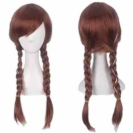 Princess Cosplay Wigs Halloween Party Performance Show Blonde Braided Synthetic Hair Wig Princess Cosplay Wigs Halloween Party Performance Show Blonde Braided Synthetic Hair Wig