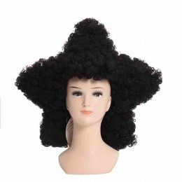 Black star wig Curly Wig Cosplay Costume Women Short Heat Resistant Synthetic Hair Halloween Party Wigs  Black star wig Curly Wig Cosplay Costume Women Short Heat Resistant Synthetic Hair Halloween Party Wigs