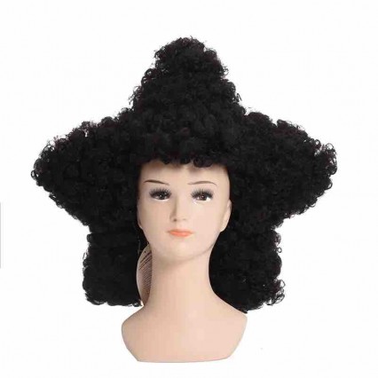 Black star wig Curly Wig Cosplay Costume Women Short Heat Resistant Synthetic Hair Halloween Party Wigs Black star wig Curly Wig Cosplay Costume Women Short Heat Resistant Synthetic Hair Halloween Party Wigs