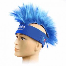 Custom World football fans Mohawk wig Punk 80s Mohawk Wig Party Clubs Sporting Events Football soccer fans wig European Cup Cos  Custom World football fans Mohawk wig Punk 80s Mohawk Wig Party Clubs Sporting Events Football soccer fans wig European Cup Cos