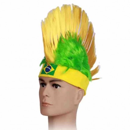 Mohawk Patriotic Punk Rock Cosplay Wig Mohawk Patriotic Punk Rock Cosplay Wig