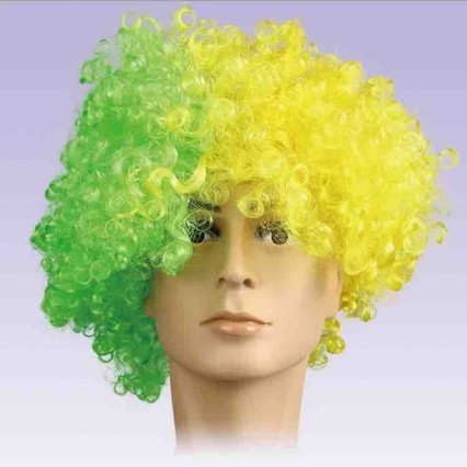 Promotional New Synthetic hair performance Wavy Round Clown wig hair Statement Fans Wig peluca peruca cosplay hair for Christmas Promotional New Synthetic hair performance Wavy Round Clown wig hair Statement Fans Wig peluca peruca cosplay hair for Christmas