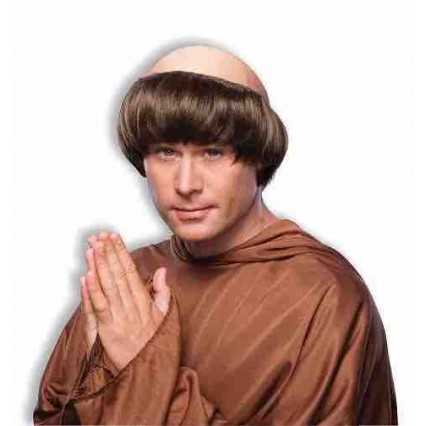 Wig Monk Wig Brown Wig Monk Wig Brown
