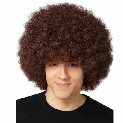 AFRO WIG 200g hair adult rambut palsul rambut afro retro wig rambut rock AFRO WIG 200g hair adult rambut palsul rambut afro retro wig rambut rock