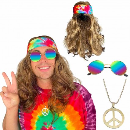 Hippie Costume Set - 60s or 70s Hippy Woodstock Cosplay Hippie Costume Set - 60s or 70s Hippy Woodstock Cosplay
