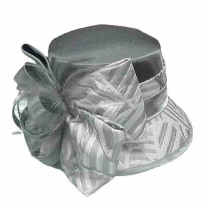 fashion Women ladies sun hat wide brim Kentucky Derby satin Church wedding Party hat with feather flower fashion Women ladies sun hat wide brim Kentucky Derby satin Church wedding Party hat with feather flower