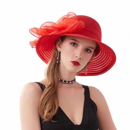 new fashion chic Women packable organza sun hat uv protection wide brim floral Kentucky Derby Church wedding Party hat new fashion chic Women packable organza sun hat uv protection wide brim floral Kentucky Derby Church wedding Party hat