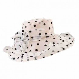 ready to ship fashion gray packable Women's Church Derby Tea Party Wedding Hat Polka Dot Organza Hats  ready to ship fashion gray packable Women's Church Derby Tea Party Wedding Hat Polka Dot Organza Hats