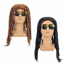 Wholesale new reggae dirty braids twisted braids wigs prom cosplay brown wigs African dreadlocks wigs  Wholesale new reggae dirty braids twisted braids wigs prom cosplay brown wigs African dreadlocks wigs