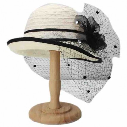 new fashion chic Women mesh veil lace flower UV protection sun hat packable Kentucky Derby Church wedding hats and fascinators new fashion chic Women mesh veil lace flower UV protection sun hat packable Kentucky Derby Church wedding hats and fascinators
